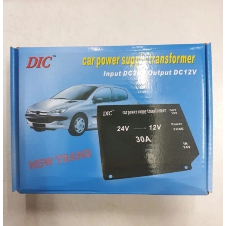 INVERTER CONVERTITORE AUTO 30A 30AMP DC DA 24V A 12V PER AUTO CAMION Camper Ws