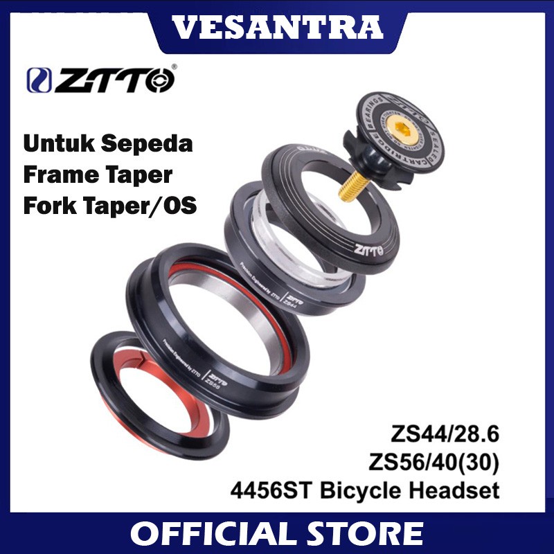 Jual ZTTO Headset 4456ST Fork OS Taper Frame 44 56 44mm 56mm Bearing ...