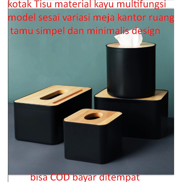 Jual Kotak Tisu material kayu multifungsi model sesai variasi meja ...