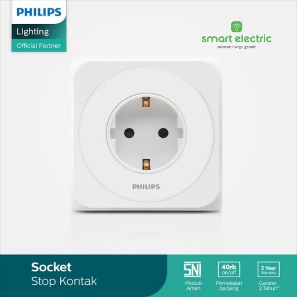 Jual Philips Simply Stop Kontak Colokan Listrik Inbow Bagus Cantik ...
