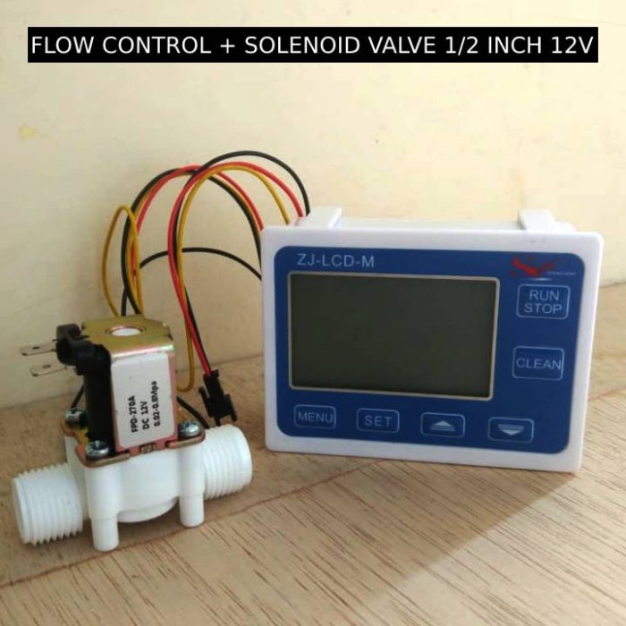 Jual Water Flow Control LCD Display ZJ-LCD-M Meter Tester with Flow ...