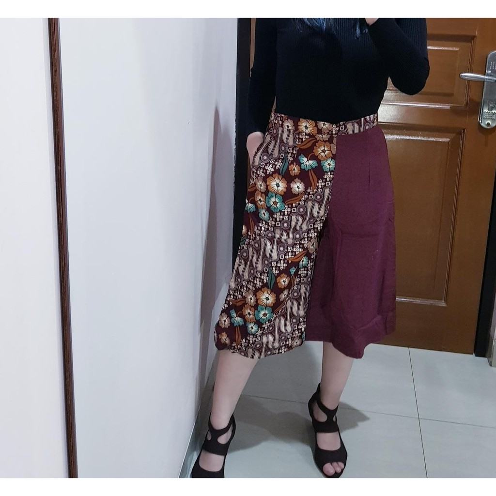 Jual 3503 jangga cullotes batik pants | Shopee Indonesia