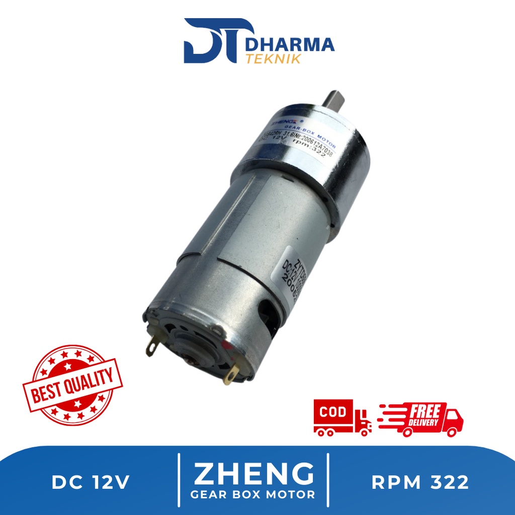 Jual ZHENG 12VDC Motor Power Heavy Duty Gear Box Motor Shopee Indonesia