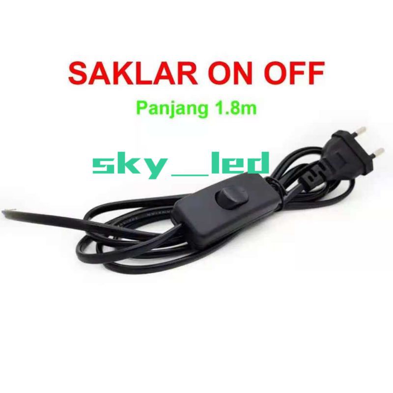 Jual saklar ON OFF 180CM untuk Lampu TL Neon T5 /kabel on off | Shopee ...
