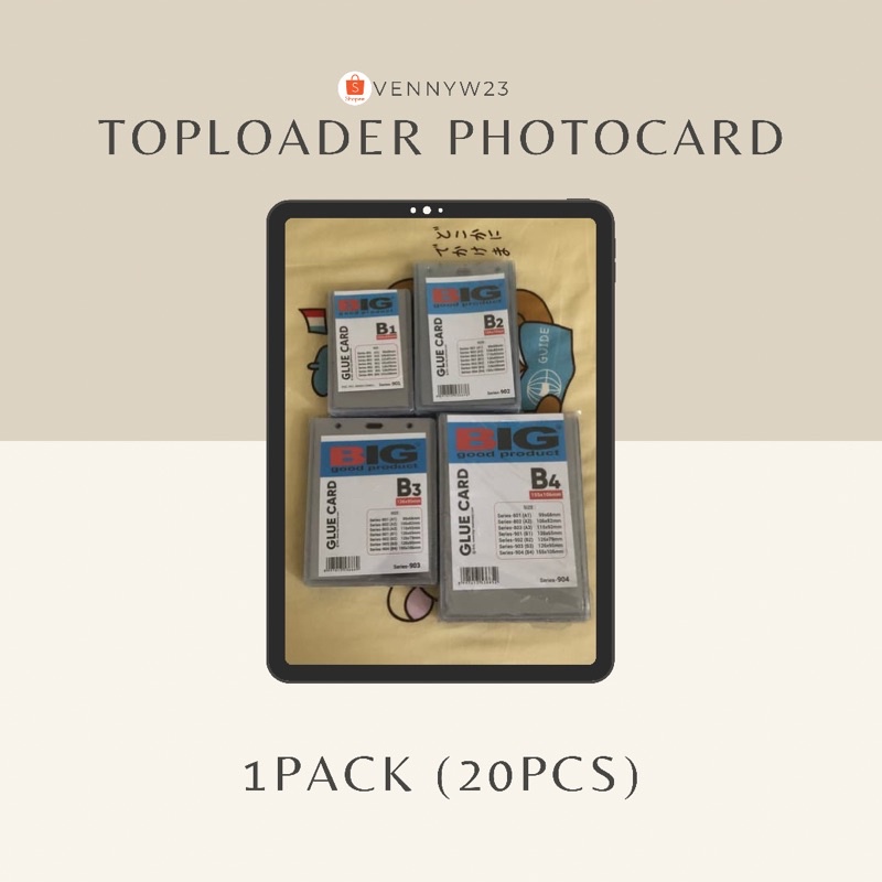 Jual [1pack/20pcs]Toploader photocard b1 b2 b3 b4 | Shopee Indonesia