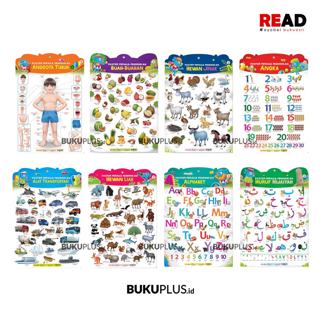 Jual Poster Peraga Pendidikan / Poster Edukasi Anak / WAHYUMEDIA ...