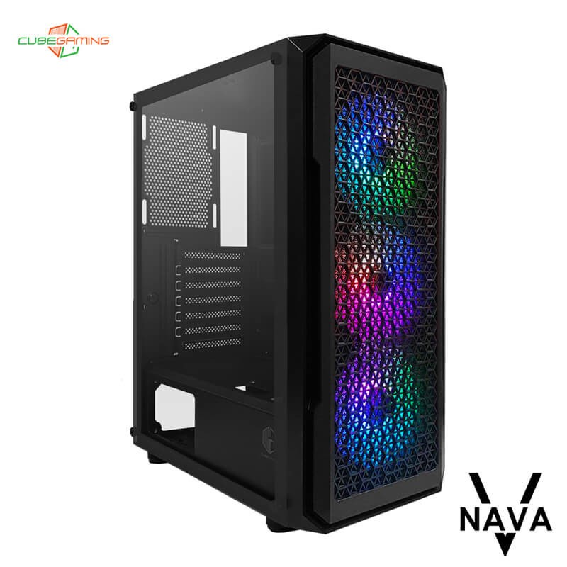 Jual Casing CUBE GAMING NAVA BLACK - ATX / Casing PC Gaming | Shopee ...