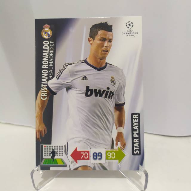 Jual CR7 Cristiano Ronaldo - Real Madrid FC BWIN - Kartu Bola Panini ...