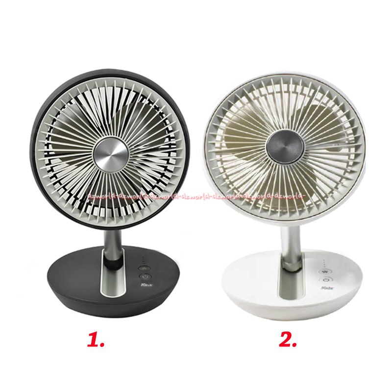 Jual Kris rechargeable fan table Black Kipas Angin meja bisa berputar ...