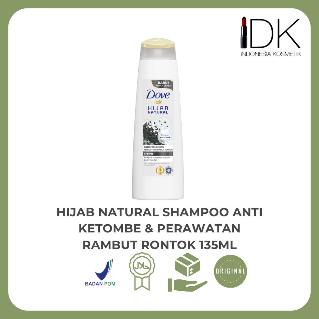 Jual Dove Hijab Natural Shampoo Anti Ketombe And Perawatan Rambut Rontok 135ml Shopee Indonesia 