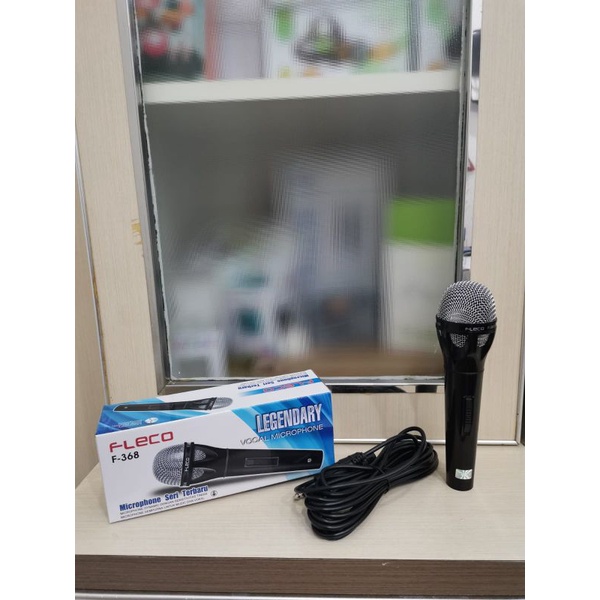 Jual Fleco Mic Kabel Microphone F368 Mic Karaoke Suara Bagus Shopee Indonesia