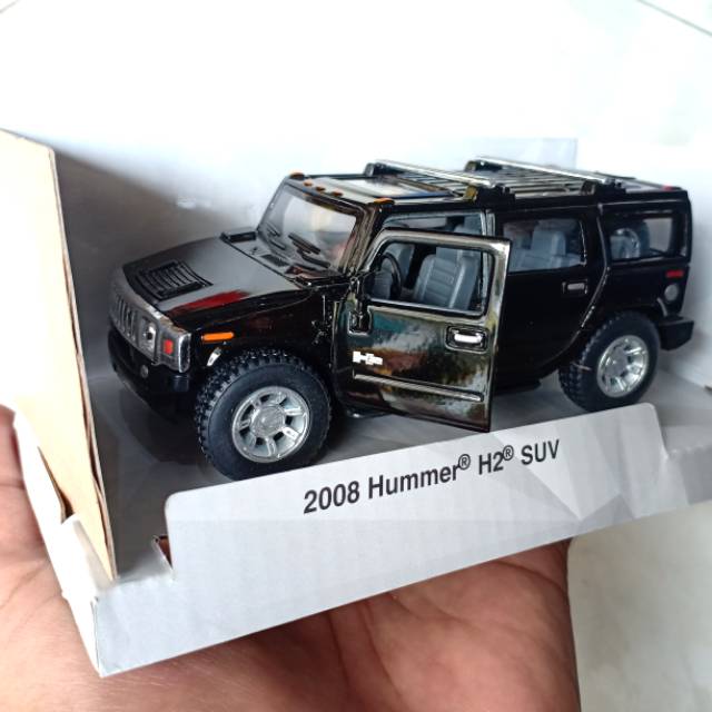 2008 Hummer H2 Suv, Black - Kinsmart 5337D - 1/40 Scale Diecast Model Toy Car (Brand New, But Not In Box - Foto 12