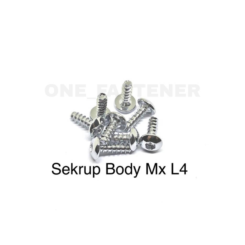 Jual Pcs Chrome Only Baut Sekrup Kunci L Skrup Body Jupiter Mx M X Ulir Mio Shopee Indonesia