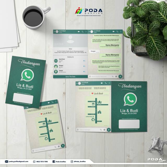 Jual Undangan kekinian tema WA | Shopee Indonesia