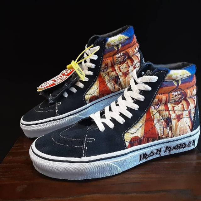 Jual Vans Sk8 Hi (Iron Maiden Power Slave) STV Navy | Shopee Indonesia