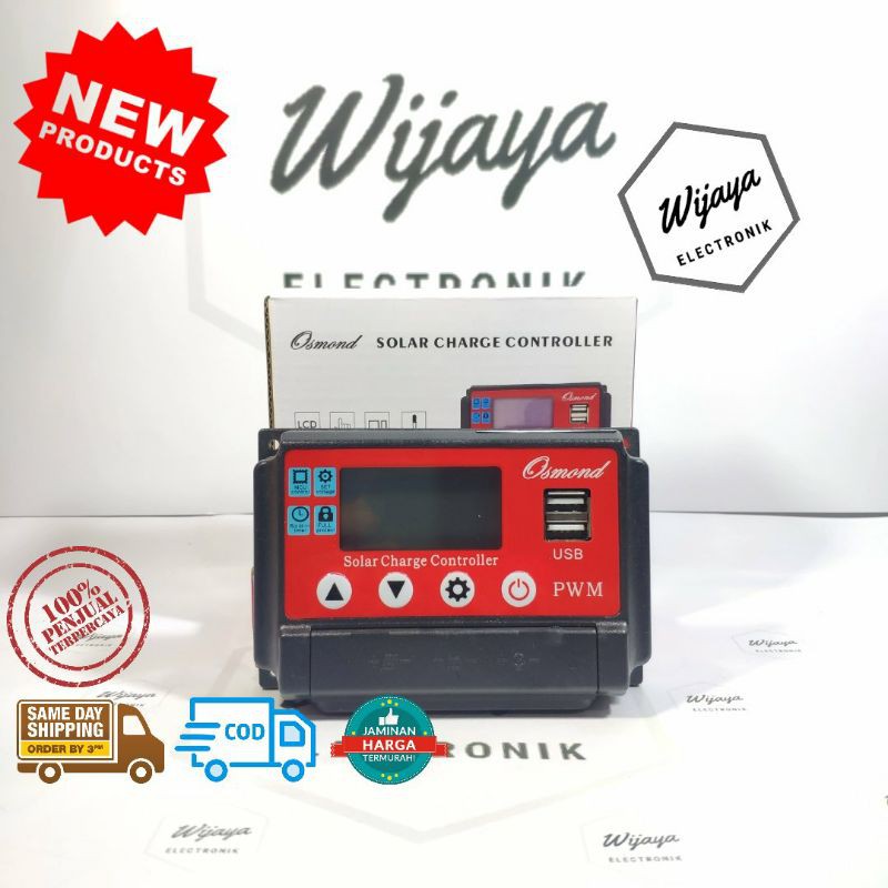 Jual Solar Charge Controller 10A LCD LED Display PWM USB Panel Surya ...