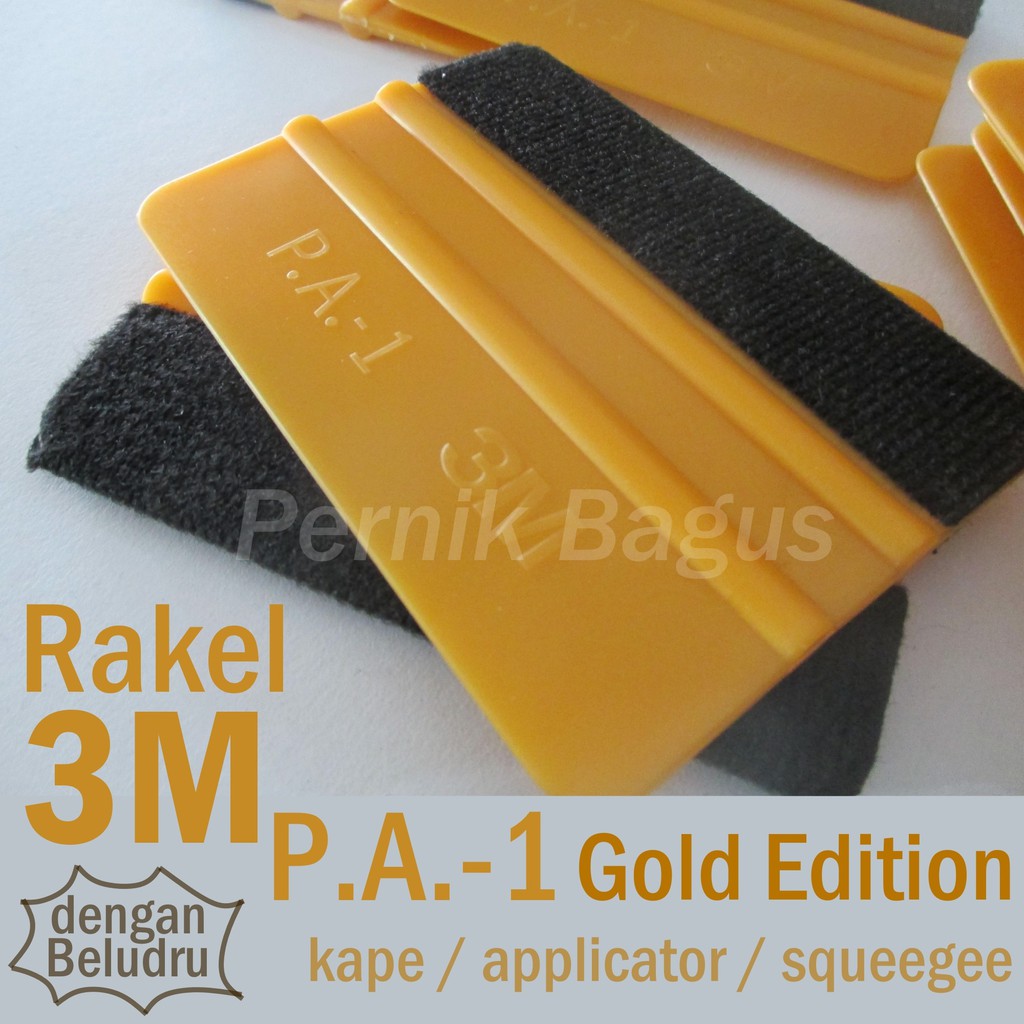 Jual Rakel 3M PA-1 Gold Kain Squeegee Emas PA1 Alat Pasang Kaca Film ...