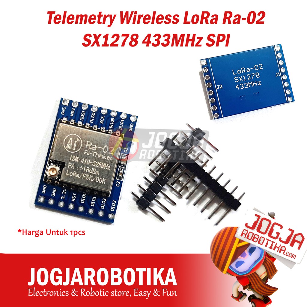 LoRa SX1278 Module, RA-02, 20dBm, 433MHz, SPI, U.FL