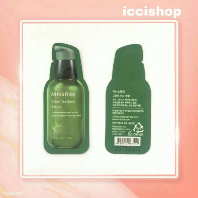 Jual Sample sachet innisfree Green Tea Seed Serum 1ml | Shopee Indonesia
