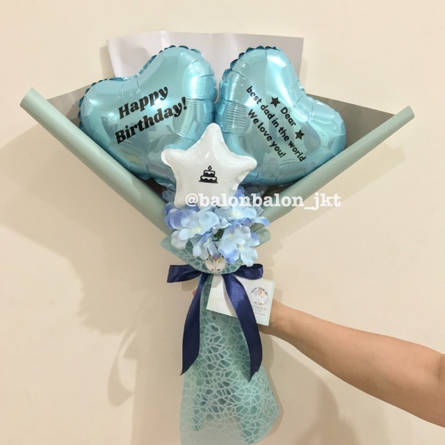 Jual Buket balon / buket custom nama / buket custom | Shopee Indonesia