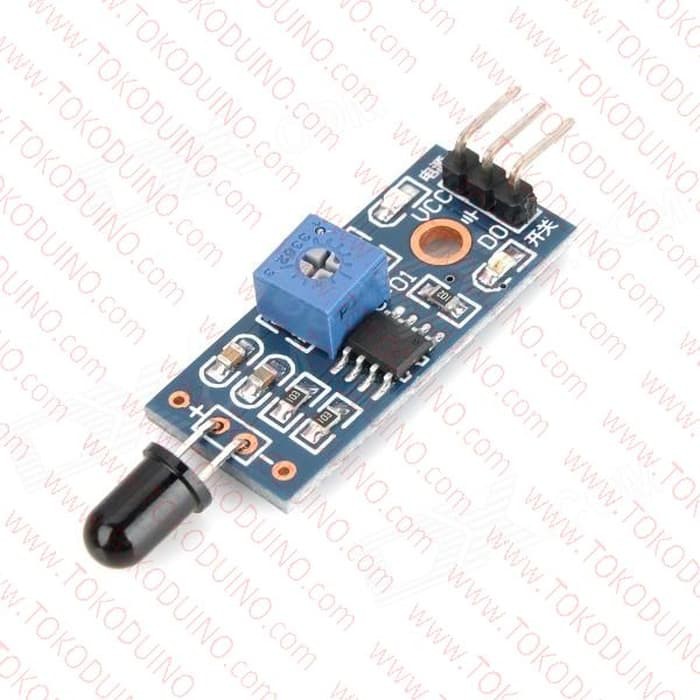 Jual Jual CH IR FLAME SENSOR 1 CHANNEL SENSOR API ARDUINO FIRE FIGHTER ...