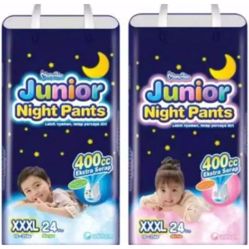 Jual Mamy Poko Junior Night Pants XXXL 24 / XXL 28 Boys Girls | Shopee  Indonesia