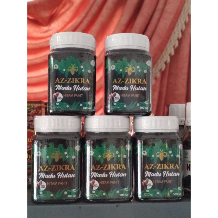 Jual Kemasan Baru Madu Az Zikra Madu Hutan Hitam Pahit 500 Gr Shopee Indonesia