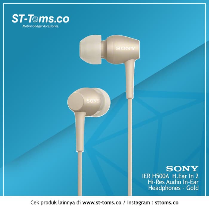 Jual SONY IER H500A H500A H. Ear in 2 Hi Res Audio In Ear