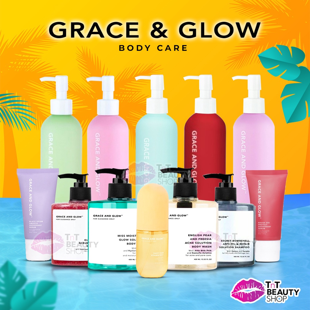 Jual Grace and Glow Body Serum Body Wash 300ml Grace n Glow Black