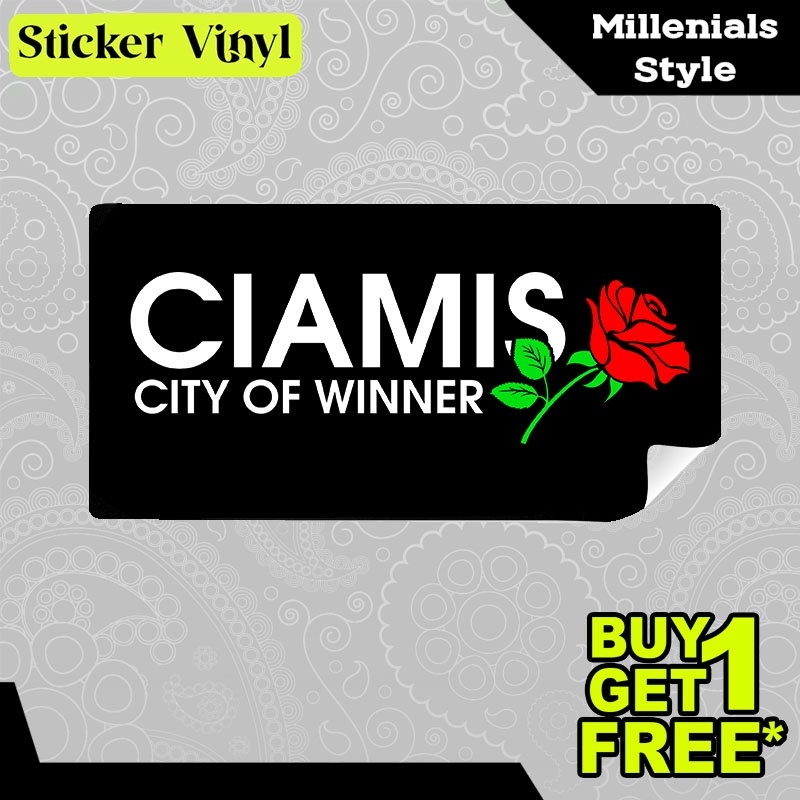 Jual Stiker Sticker Ciamis City of Winner Tulisan Kalimat Keren dan