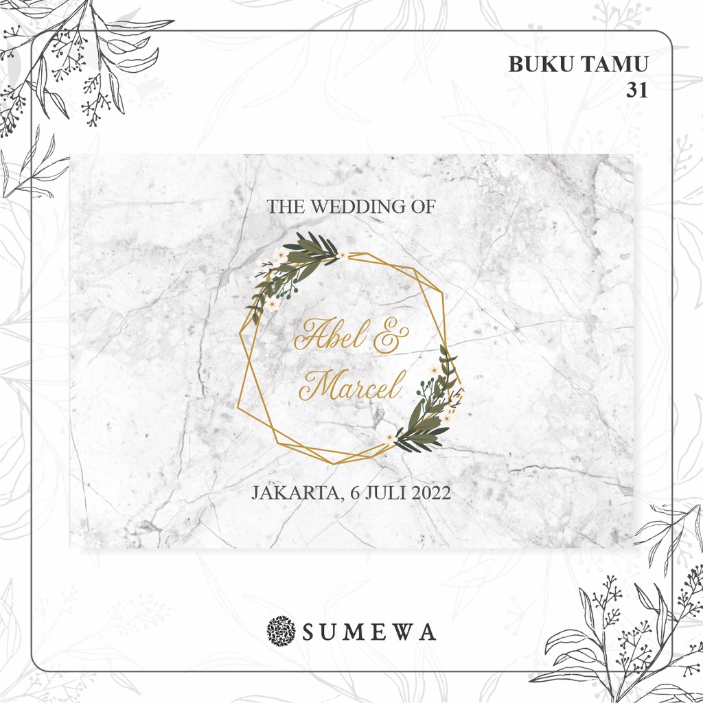 Jual Buku Tamu Pernikahan Wedding Guest Book Buku Tamu Custom