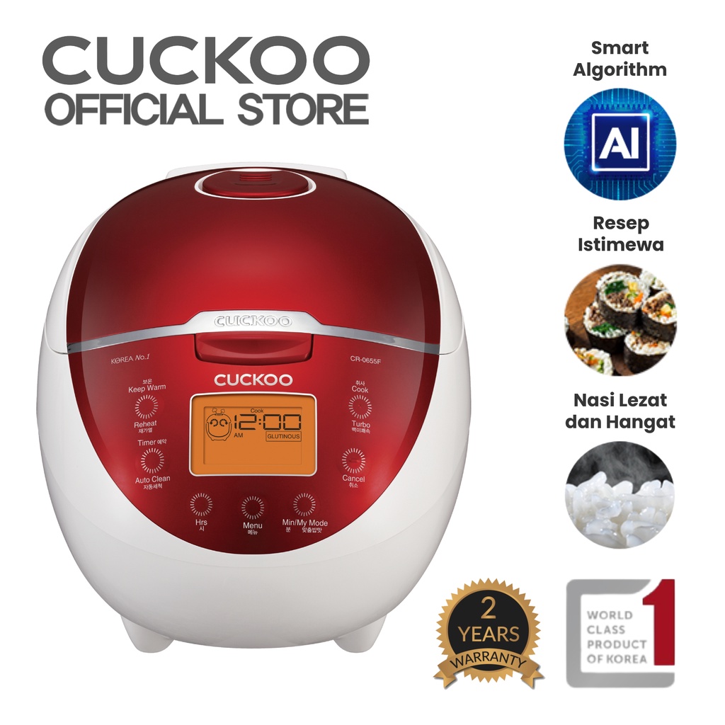 Jual CUCKOO Digital Rice Cooker CR-0655F | Shopee Indonesia