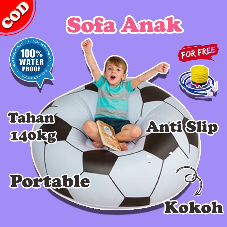 Jual Lazy Bag Chair Baloon Soccer Ball Indoor Intime Tempat Duduk ...