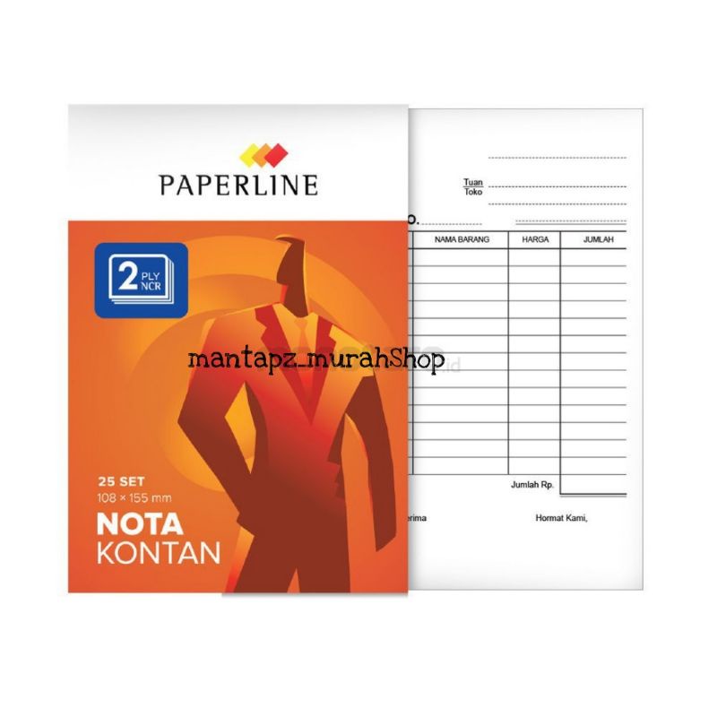 Jual NOTA PAPERLINE KONTAN 2 PLY NCR/NOTA KECIL (/PCS) | Shopee Indonesia