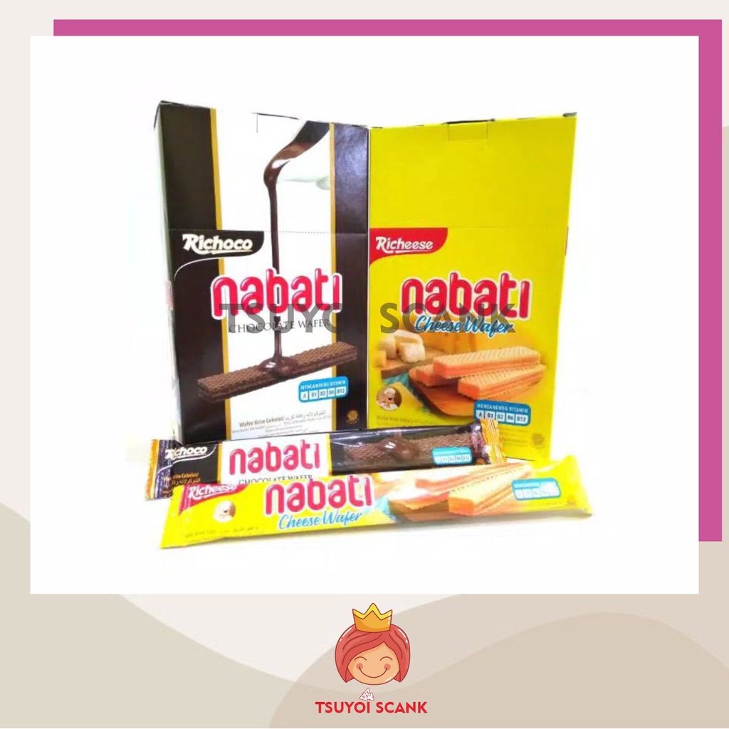 Jual Richeese/Richoco Nabati Wafer 500 1 Kotak 20 x 7gr - Keju | Shopee ...