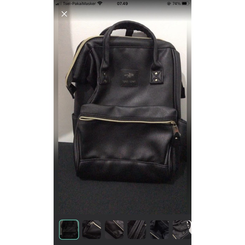 Jual Preloved Original Anello Leather Bag / Diaper Bag / Tas