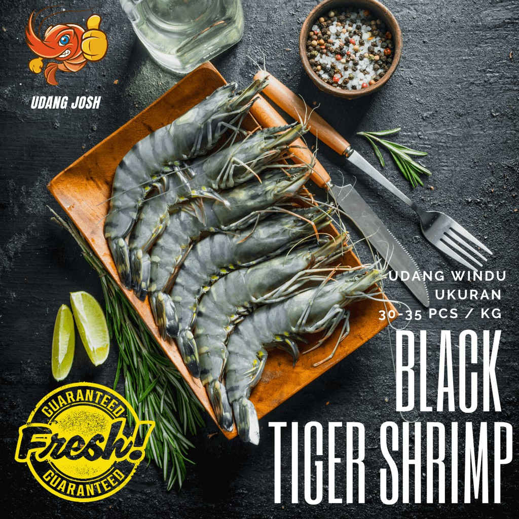 Jual Udang Windu Segar Pancet Fresh Seafood Pacet Gr Tiger