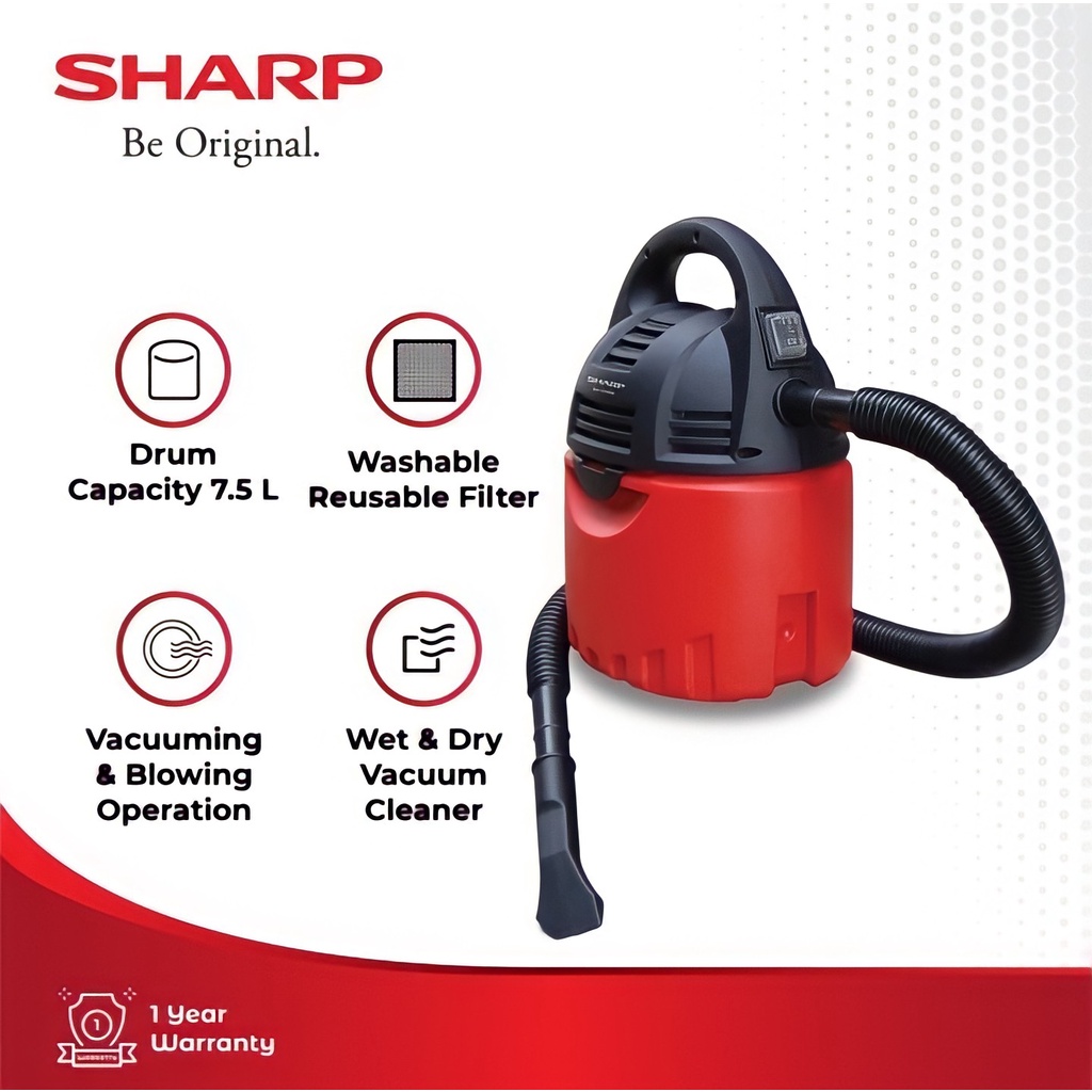 Jual SHARP Vacuum Cleaner Wet and Dry EC-CW60 CW 60 Penyedot Debu ...