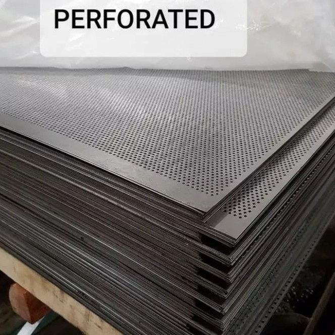 Jual Plat Besi Perforated 0.8mm x 1.2x2.4 meter Lubang 3mm | Shopee ...