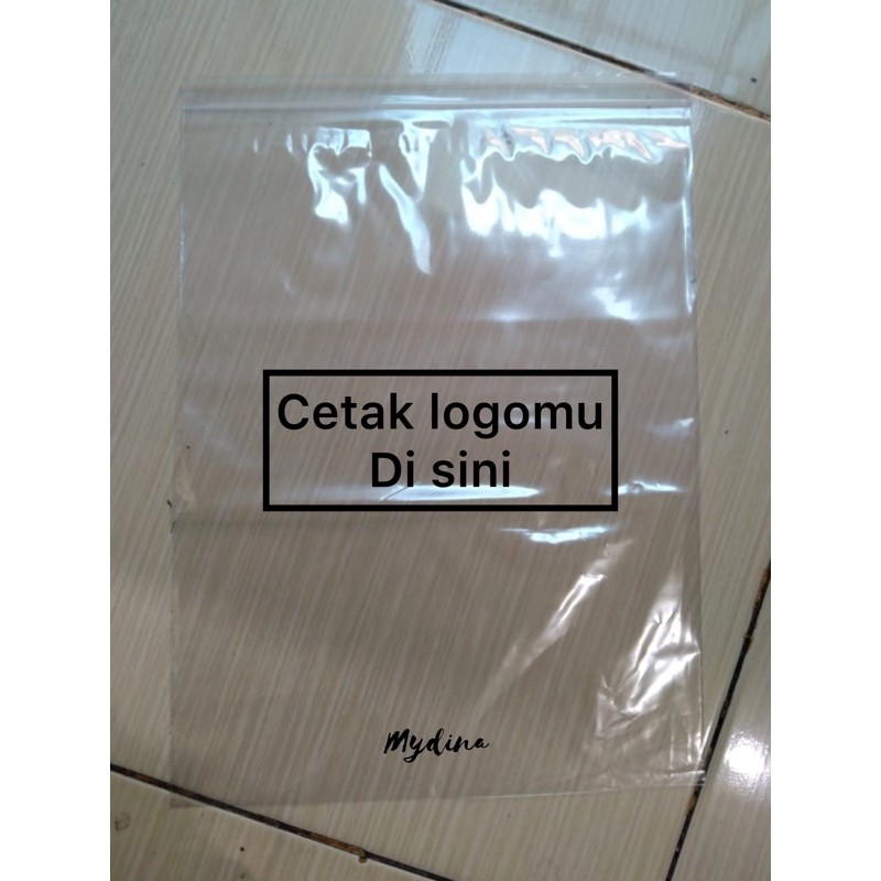 Jual Plastik Sablon Klip Bening Ukuran 30x40 Dengan Sablon 1 Sisi 1 Warna Shopee Indonesia 2417