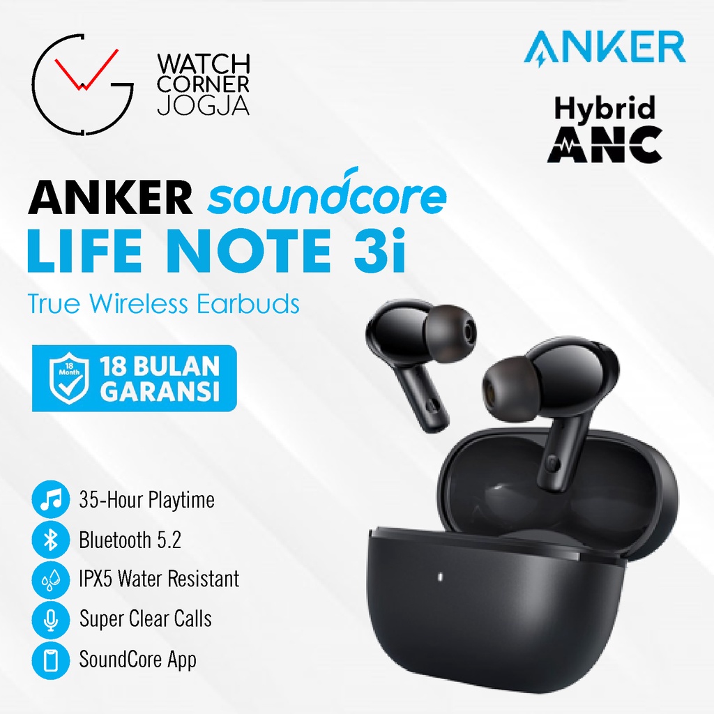 Earphone TWS Anker Soundcore Life Note 3i ANC A3983 Bluetooth