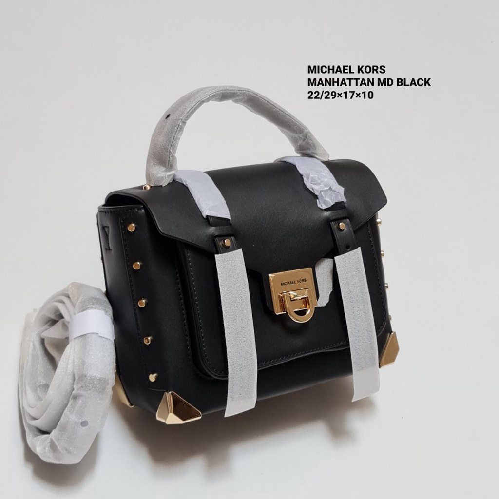 Jual Tas Michael Kors Manhattan Medium Black New Original Shopee Indonesia