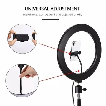 Ring Light Tripod 33 Cm Paket Komplit Vloger Make Up Live
