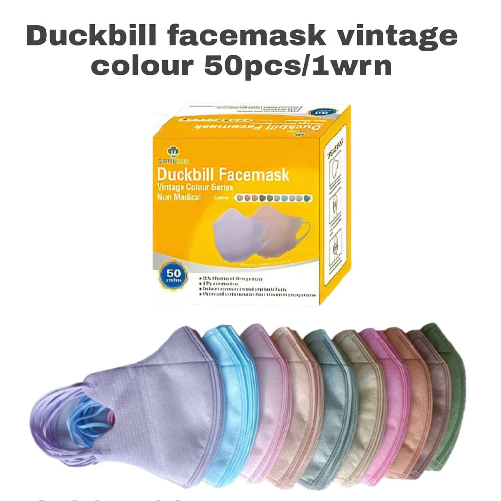 Jual MASKER DUCKBILL CAREION VINTAGE SERIES ISI 50PC MASKER CAREION ...