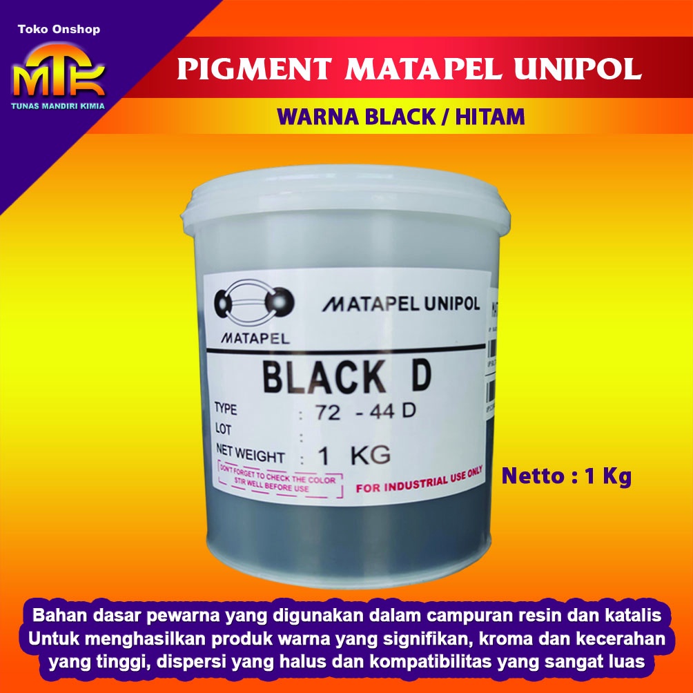 Jual PIGMENT WARNA BLACK / HITAM Pewarna Produk Industri Untuk Resin