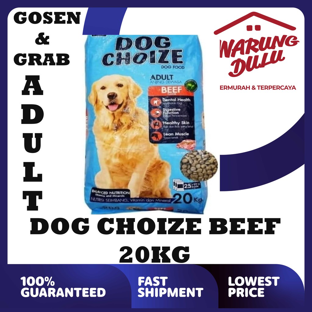 Jual DOG CHOIZE BEEF/LAMB 20KG (GRAB/GOSEND) | Shopee Indonesia