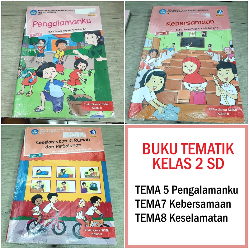 Jual BERSIH PAKET BUKU TEMATIK KELAS 2 SD TEMA 5, TEMA 7, TEMA 8 ...