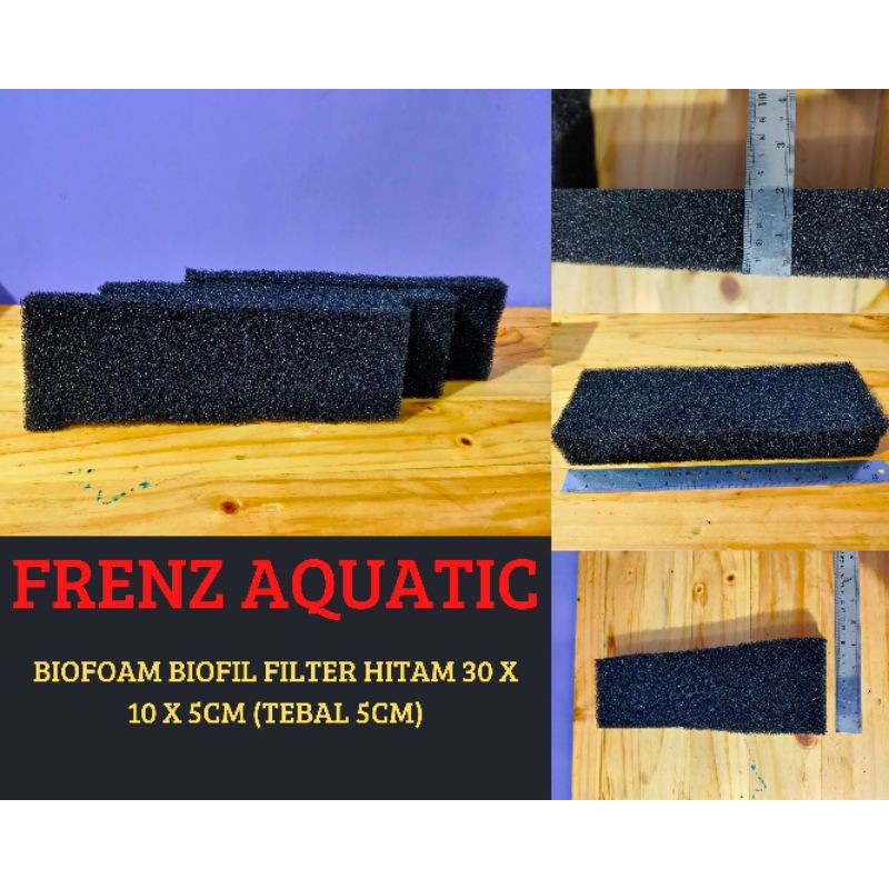 Jual BIOFOAM BIOFIL FILTER HITAM 30 X 10 X 5CM (TEBAL 5CM) | Shopee ...