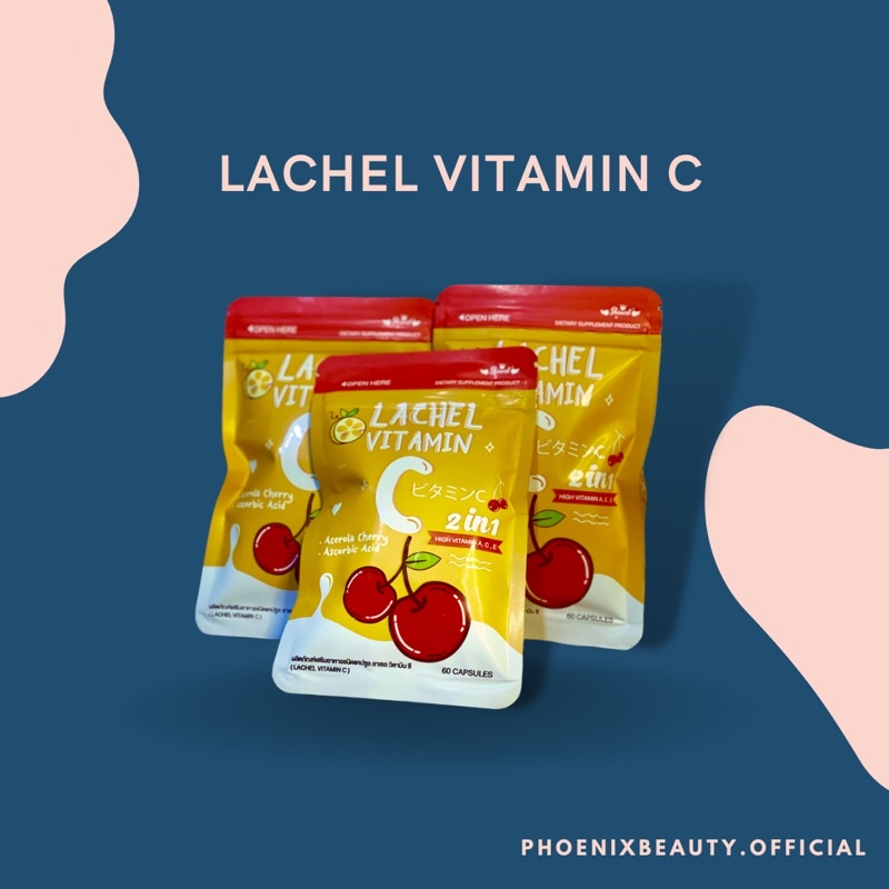 Vitamine C Acérola Lachel - 3 X Comprimés 2 En 1 Pour Peau éclatante - Neuf - Marque Non Spécifiée