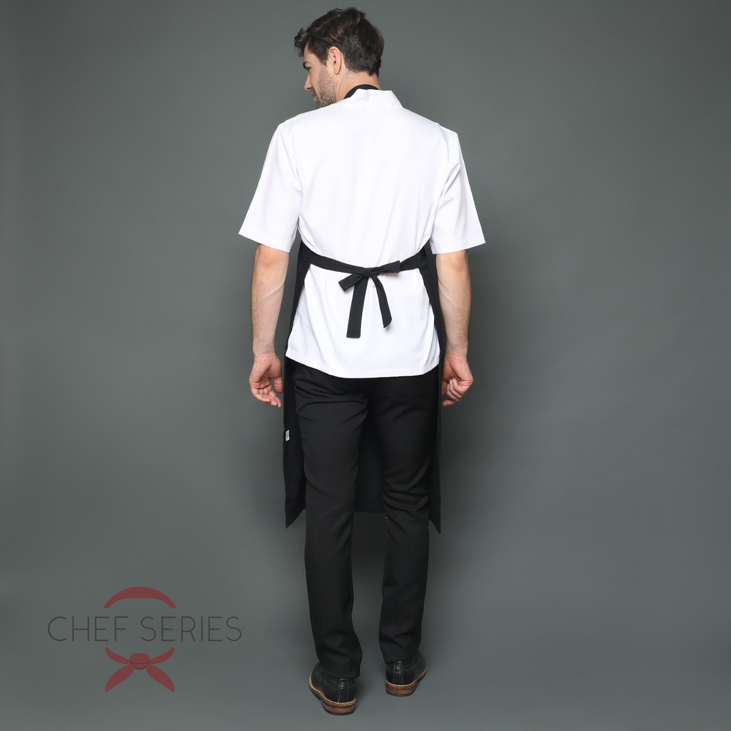 Jual Chef Series Basic Full Panjang Apron Plus - Hitam | Shopee Indonesia